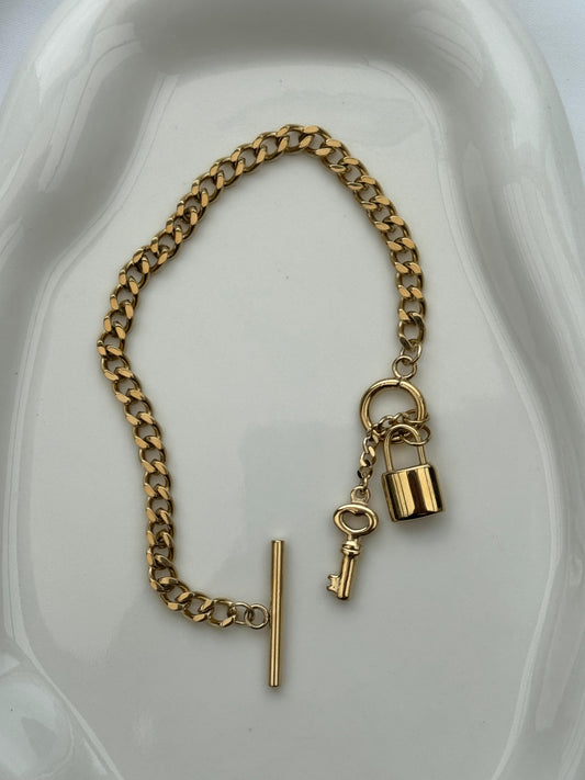 Key Lock Bracelet